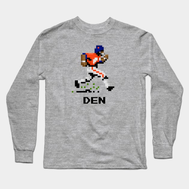 16-Bit Football - Denver (Throwbacks) Long Sleeve T-Shirt by The Pixel League